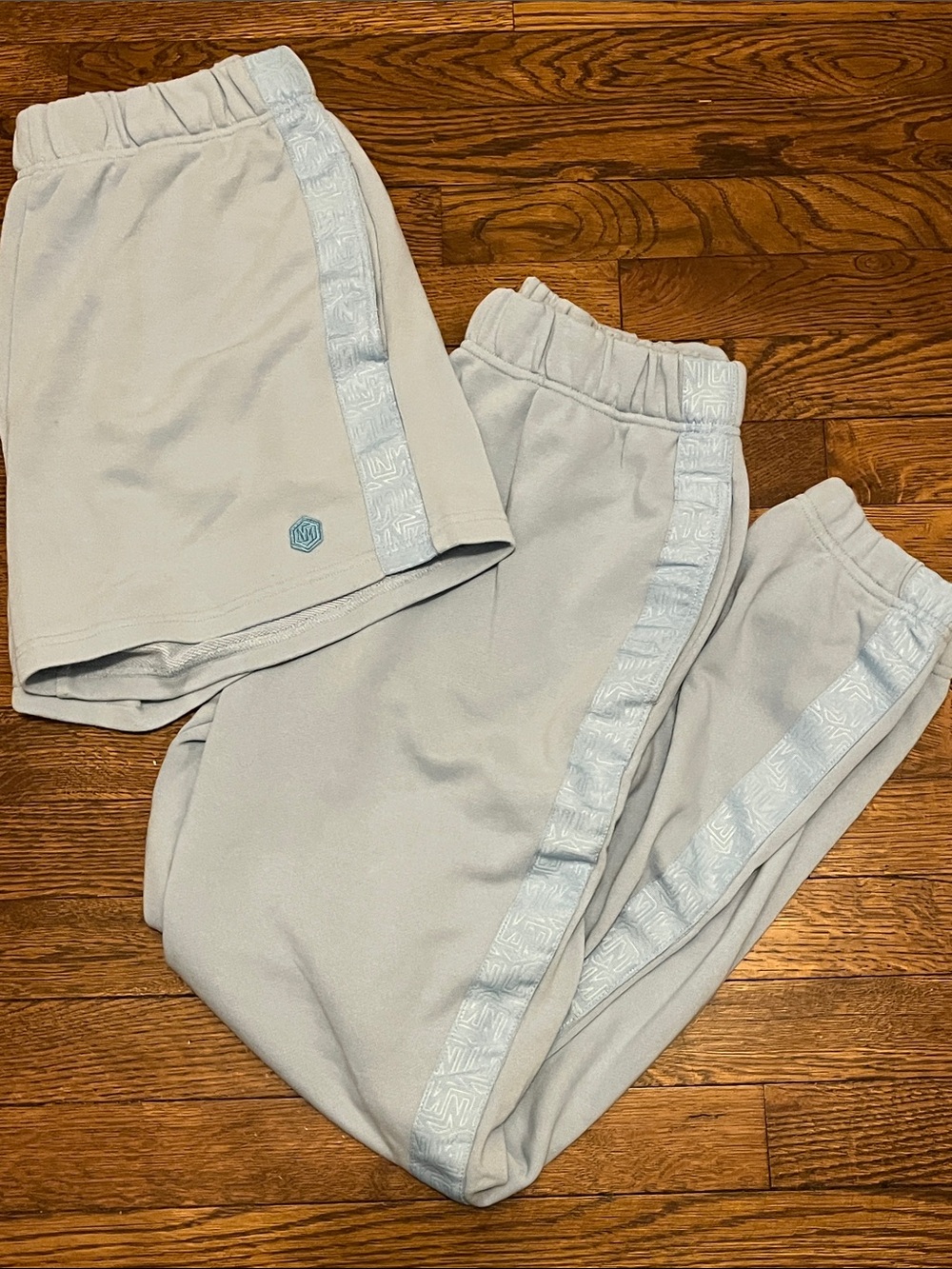 Norris Nuts Light Blue Active Shorts & Joggers Set